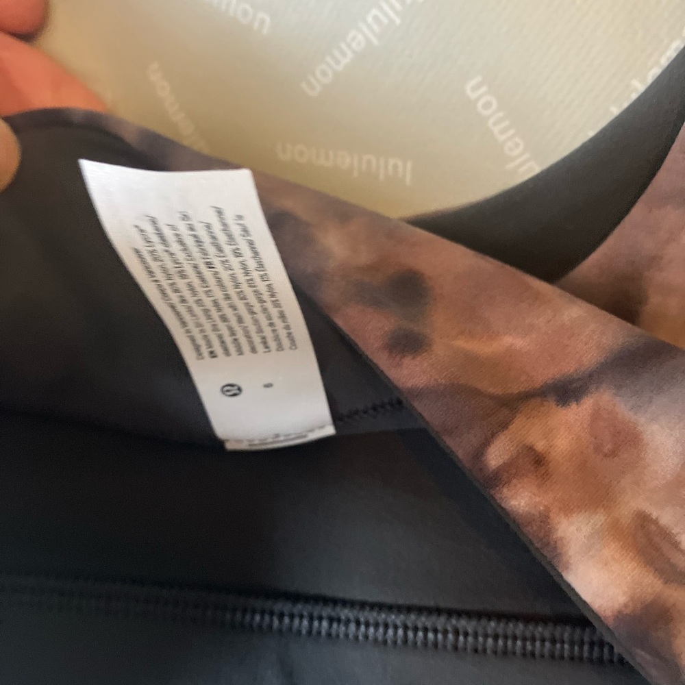 NWT Lululemon Align Bra A/B Cup, 6, Diamond Dye Seashell Smoky Topaz/Grey - Picture 3 of 4